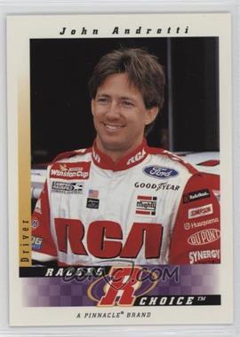 1997 Pinnacle Racers Choice - [Base] #19 - John Andretti