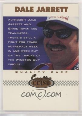 1997 Score Board Autographed Racing - [Base] #42 - Competitors Clash - Dale Jarrett, Ernie Irvan [EX to NM]