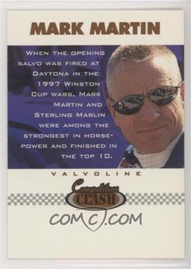 1997 Score Board Autographed Racing - [Base] #44 - Competitors Clash - Sterling Marlin, Mark Martin
