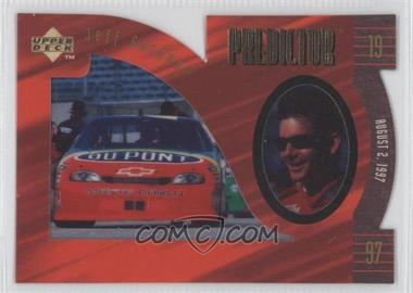 1997 Upper Deck Road to the Cup - Predictor Plus - Cel Die-Cut #PR11 - Jeff Gordon