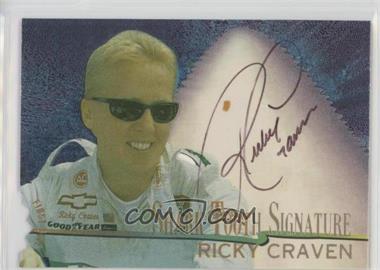 1997 Wheels Race Sharks - Shark Tooth Signatures #ST7 - Ricky Craven /800