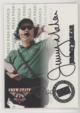 1999 Press Pass - Signings #_JIMABLA - Jimmy Makar (Black Ink) /500