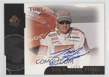 1999 SP Authentic - Sign of the Times #TS - Tony Stewart