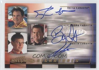 2000 Upper Deck Maxximum - Signatures #TBJ-3 - Terry Labonte, Bobby Labonte, Justin Labonte