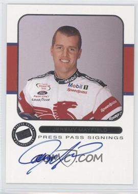 2001 Press Pass - Signings #_JEMA - Jeremy Mayfield