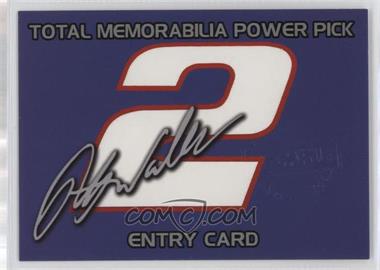 2001 Press Pass - Total Memorabilia Power Pick Entry Cards #TM 2 - Rusty Wallace