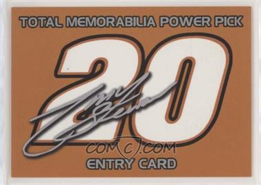 2001 Press Pass - Total Memorabilia Power Pick Entry Cards #TM 5 - Tony Stewart