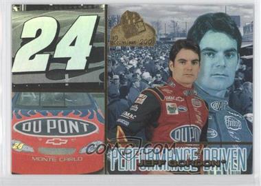 2001 Press Pass Premium - Performance Driven #PD 4 - Jeff Gordon