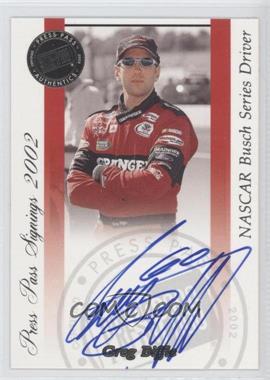 2002 Press Pass - Signings #_GRBI - Greg Biffle