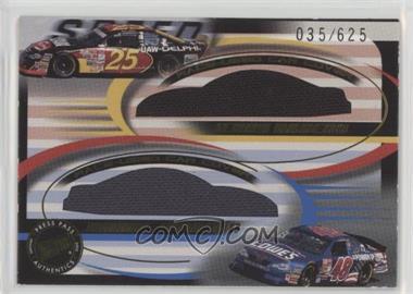 2002 Press Pass Eclipse - Double Cover Race-Used Car Covers #DC 4 - Jerry Nadeau, Jimmie Johnson /625