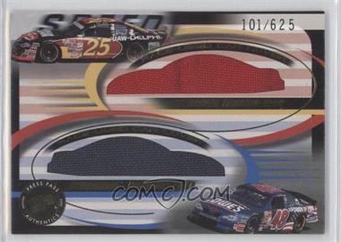 2002 Press Pass Eclipse - Double Cover Race-Used Car Covers #DC 4 - Jerry Nadeau, Jimmie Johnson /625