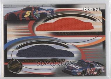 2002 Press Pass Eclipse - Double Cover Race-Used Car Covers #DC 5 - Terry Labonte, Jimmie Johnson /625