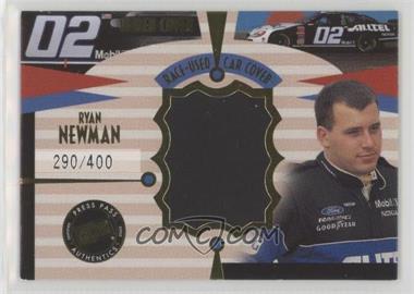 2002 Press Pass Eclipse - Under Cover Race-Used Car Covers - Gold Driver #CD 9 - Ryan Newman /400