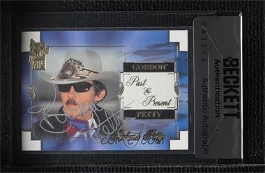 2002 Press Pass VIP - [Base] #49 - Past & Present - Richard Petty, Jeff Gordon [BAS Beckett Auth Sticker]