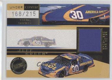 2003 Press Pass Eclipse - Under Cover - Team Series Gold #UCT 15 - Jeff Green /215