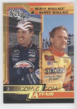 2003 Press Pass Trackside - [Base] - Gold Holofoil #P55 - Family Affair - Rusty Wallace & Kenny Wallace