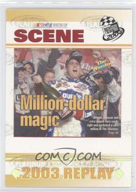 2004 Press Pass - [Base] - Platinum #P84 - NASCAR Scene - Jimmie Johnson