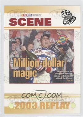 2004 Press Pass - [Base] - Platinum #P84 - NASCAR Scene - Jimmie Johnson