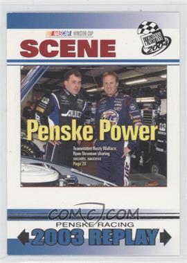 2004 Press Pass - [Base] #76 - NASCAR Scene - Penske Power