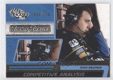 2004 Press Pass Trackside - [Base] - Golden #G103 - Tools of the Trade - Ryan Newman /100