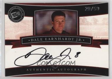 2005 Press Pass Legends - Autographs - Black Ink #_DAEA - Dale Earnhardt Jr. /50