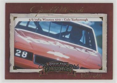 2005 Press Pass Legends - Greatest Moments #GM5 - Cale Yarborough /640