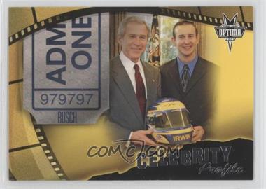 2005 Press Pass Optima - [Base] #81 - Celebrity Profile - Kurt Busch (with George W. Bush)