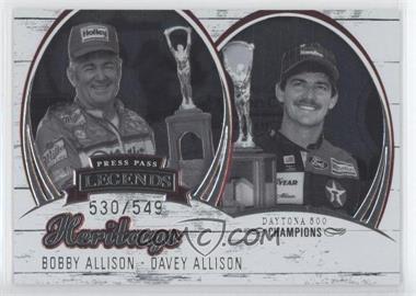 2006 Press Pass Legends - Heritage #HE14 - Bobby Allison, Davey Allison /549