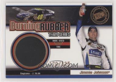 2007 Press Pass - Burning Rubber Race-Used Tire - Team Series #BRT 1 - Jimmie Johnson /325