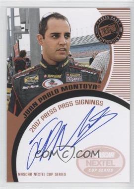 2007 Press Pass - Press Pass Signings - Bronze #_JUMO - Juan Pablo Montoya