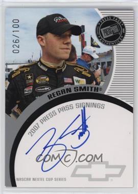 2007 Press Pass - Press Pass Signings - Silver #_RESM - Regan Smith /100