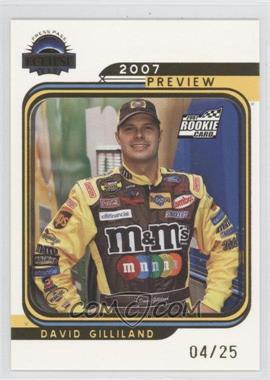 2007 Press Pass Eclipse - [Base] - Gold #G85 - 2007 Preview - David Gilliland /25