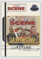 NASCAR Scene - Kasey Kahne, Mark Martin, Jeff Burton