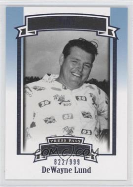 2007 Press Pass Legends - [Base] - Blue #B-62 - Nicknames - Tiny Lund /999