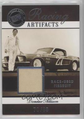 2007 Press Pass Legends - Racing Artifacts - Firesuit Silver #Do-F - Donnie Allison /99