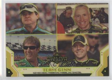 2007 Press Pass Stealth - [Base] - Chrome Exclusives #X68 - Team Ginn (Sterling Marlin, Mark Martin, Joe Nemechek, Regan Smith) /99