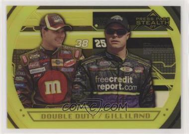 2007 Press Pass Stealth - [Base] - Chrome Exclusives #X78 - Double Duty - David Gilliland /99