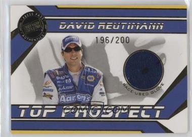 2007 Press Pass Stealth - Top Prospect Race-Used - Tire #DRe-G - David Reutimann /200