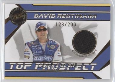 2007 Press Pass Traks - Top Prospect Race-Used - Gold Glove #DRE-G - David Reutimann /200