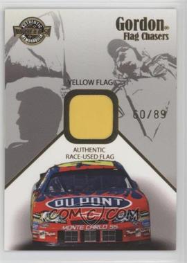 2007 Wheels High Gear - Flag Chasers - Yellow Flag #FC 8 - Jeff Gordon /89