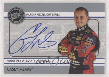 2008 Press Pass - Autographs - Silver #_CAME - Casey Mears