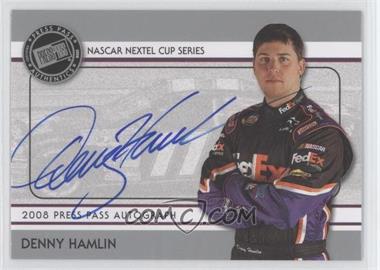 2008 Press Pass - Autographs - Silver #_DEHA - Denny Hamlin