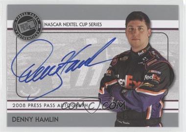 2008 Press Pass - Autographs - Silver #_DEHA - Denny Hamlin