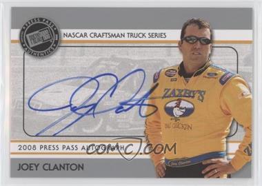 2008 Press Pass - Autographs - Silver #_JOCL - Joey Clanton