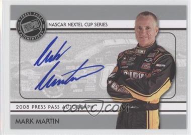 2008 Press Pass - Autographs - Silver #_MAMA - Mark Martin