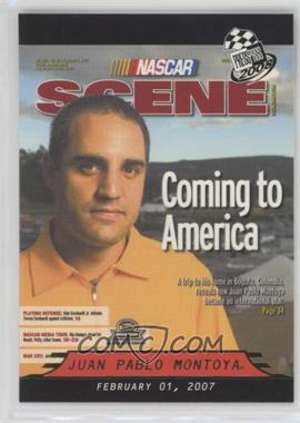 2008 Press Pass - [Base] - Gold #G73 - NASCAR Scene - Coming to America (Juan Pablo Montoya)