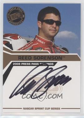 2008 Press Pass - Press Pass Signings #_RESO - Reed Sorenson