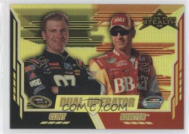 2008 Press Pass Stealth - [Base] - Gold Chrome Exclusives #74 - Dual Operator - Clint Bowyer /99