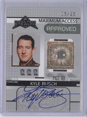 2008 Press Pass Stealth - Maximum Access - Autographs #MA KYB - Kyle Busch /25