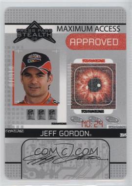 2008 Press Pass Stealth - Maximum Access #MA 10 - Jeff Gordon